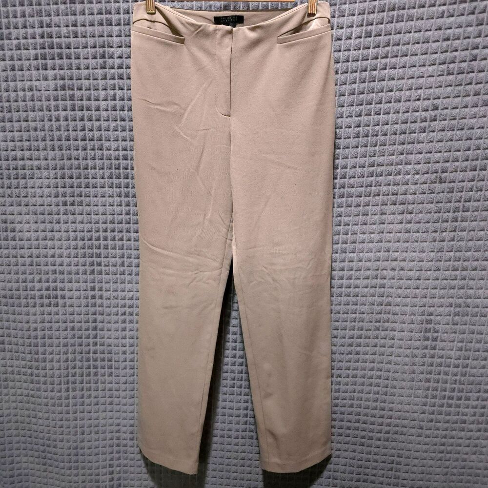 Taupe Stretch Comfort Slacks Sz8 30x30 Womens Khaki Pants Office Corp Boho Chic